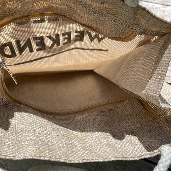 Hello Weekend Tassel Canvas Mini Tote Bag - Picture 5 of 12